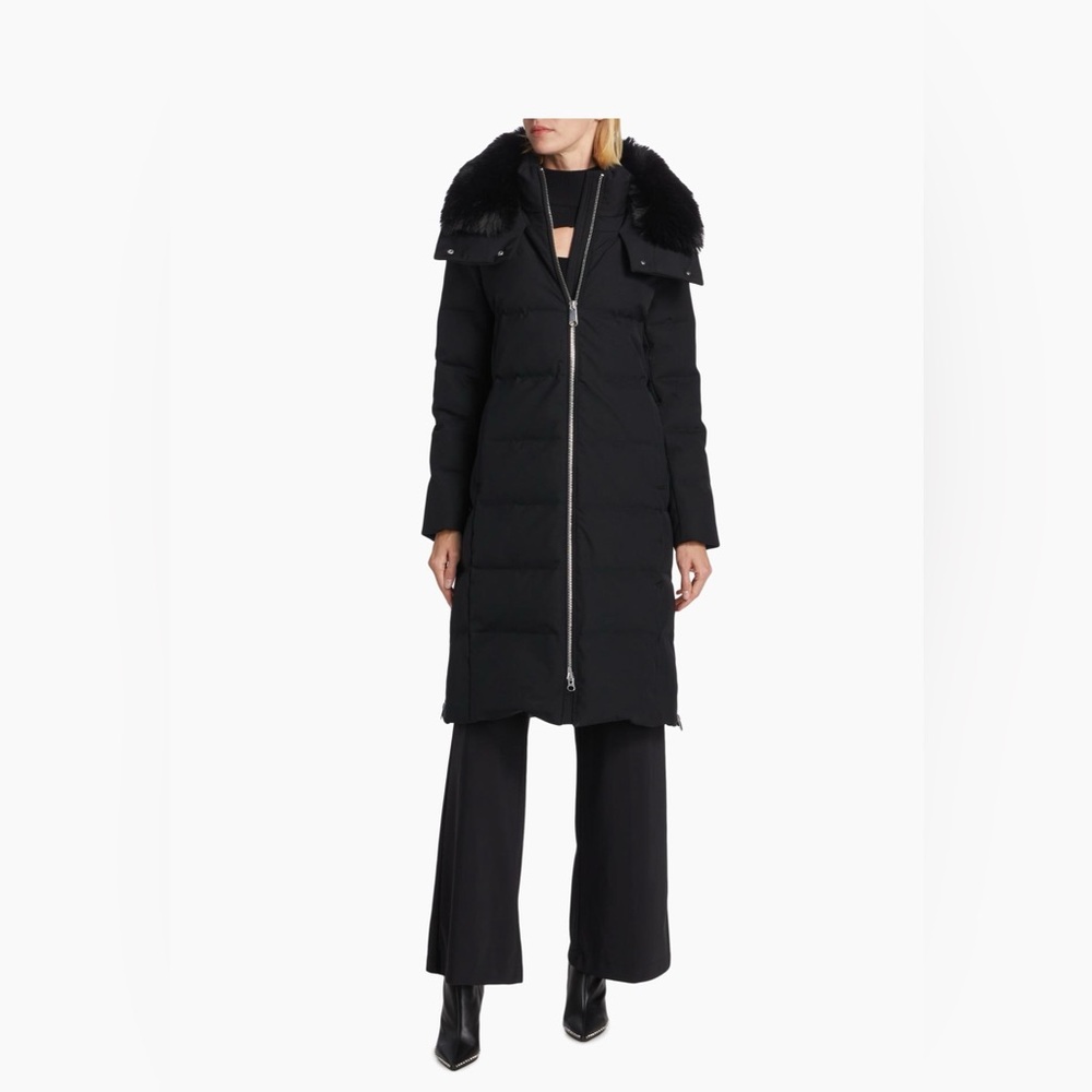 Mercer Collective ELLA FAUX FUR-TRIM DOWN PARKA Coat _L